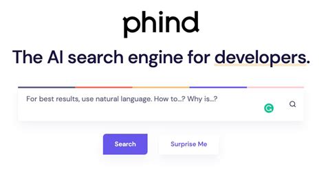 phind.xom|Show HN: Phind.com – Generative AI search engine for developers.